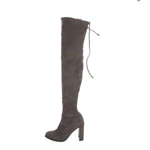 Stuart weitzman New!! over the knee suede Boots (grey, size 8.5)